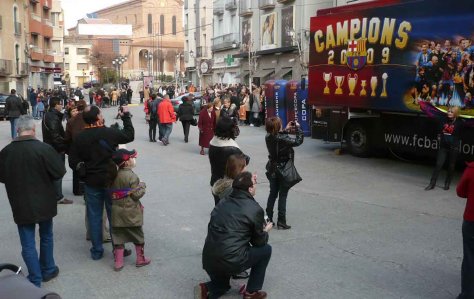 El bus de les 6 copes a Mollerussa