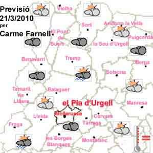 Previsi� Temps 21032010