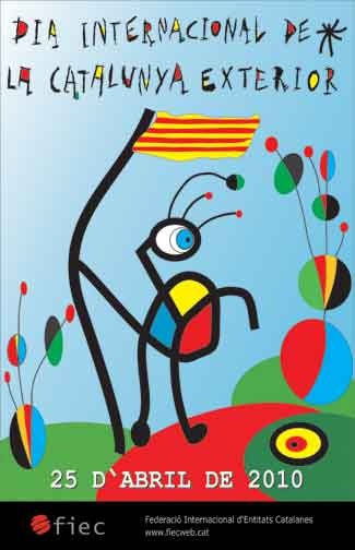 Cartell commemoratiu obra de Mauricio Vicente, del Centre Catal� de Rosario