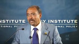 Michel Sidib� parlant a l'Institut Lowy de Sidney