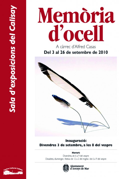 Cartell Exposici� Mem�ria d'ocell