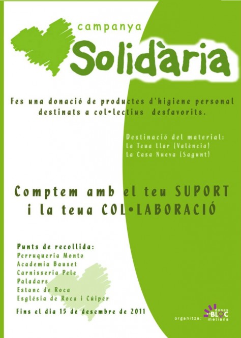 Campanya Solid�ria productes d'higiene personal