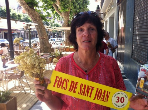 La Xesca Vila, principal pomotora de la Comissi� de la Flama del Canig�