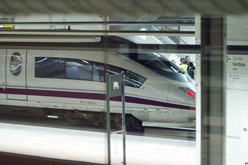 L'AVE a l'estació de Sants