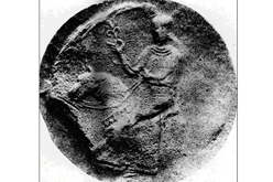 Segell en qu� s'endevina l'amant Aurembiaix d'Urgell.