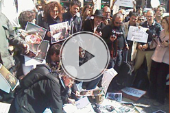 Concentració de periodistes a plaça Sant jaume