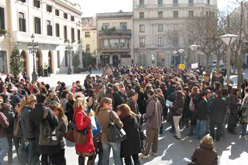 Concentració al febrer contra la política educativa<br>del Departament Concentració al febrer contra la política educativa<br>del Departament