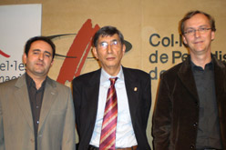 Miquel À. Gràcia, Enric Canela i Roger Granados, impulsors de la iniciativa.