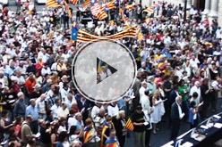 Vídeo de VilaWeb TV de l'Acte de Sobirania a la plaça Sant Jaume de Barcelona. 