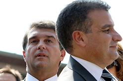 Joan Laporta i Joan Franquesa.