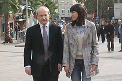 Parlon passejant amb Montilla despr�s de ser escollida substituta de Mu�oz.