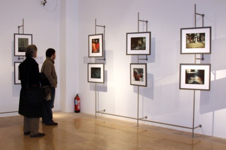 Moment de la inauguració de l'exposició. FOTO: Amengual, Margalida.