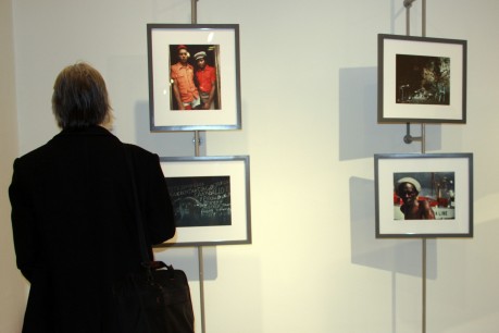 Moment de la inauguració de l'exposició. FOTO: Amengual, Margalida.