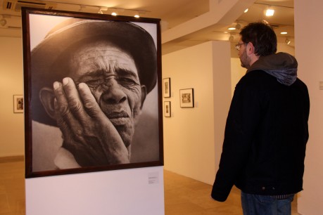 Moment de la inauguració de l'exposició. FOTO: Amengual, Margalida.