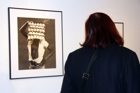 Moment de la inauguració de l'exposició. FOTO: Amengual, Margalida.