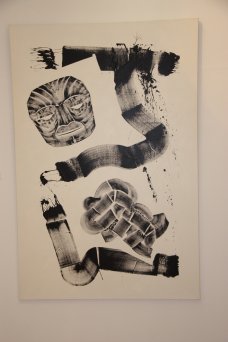 Una de les obres de l'exposició 'La prefiguració de la col·lecció de la Fundació Stämpfli' a Sitges. FOTO: Martí, Mar.