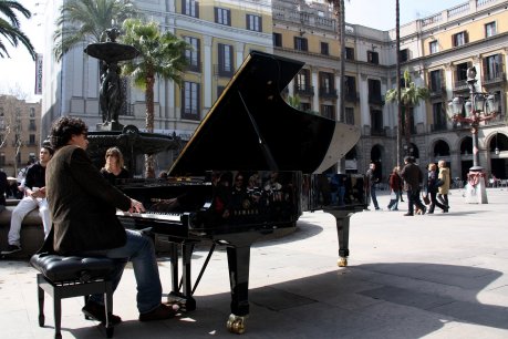 Una imatge del concert a la Plaça Reial FOTO: Aznar, Andrés.