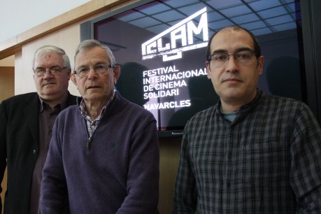 Valentí Oliveras, Josep Maria Carrillo i Jesús Fernández, responsables de Clam, han presentat el Festival aquest dijous. FOTO: Rosanas, Elisenda.