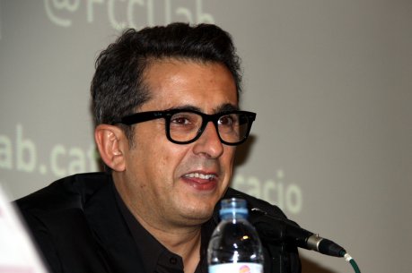 Andreu Buenafuente durant una conferència a la Facultat de Ciències de la Comunicació de la UAB FOTO: Vilaró, Lluís / Arxiu ACN .