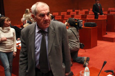 El diputat del PSC, Ernest Maragall, a la comissió d'Economia on s'han debatut els pressupostos i la llei de mesures. FOTO: Garrido, Rafa.