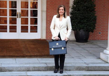 Fátima Báñez, ministra de Treball i Seguretat Social, en una imatge d'arxiu FOTO: Pi de Cabanyes, Roger.