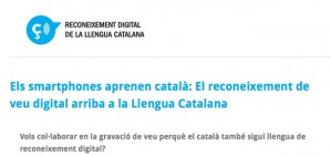 Resposta multitudin�ria a la petici� de voluntaris per a un programa de reconeixement de veu en catal�