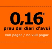 Us proposem un preu pel diari