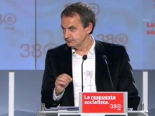 Zapatero s'acomiada atribuint a factors externs la greu crisi a Espanya