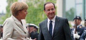 Hollande reivindica el creixement en la primera reunió amb Merkel