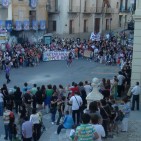 Manifestaci� a la Vall contra la privatitzaci� dels serveis p�blics