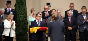 La cultura, la hist�ria i la llengua, eixos de l'acte institucional de la diada