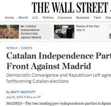 La premsa internacional destaca que la candidatura d'unitat reactiva el procés d'independència
